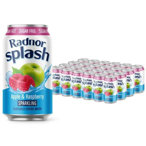 Radnor Splash Sparkling Apple & Raspberry Cans 24 x 330ml