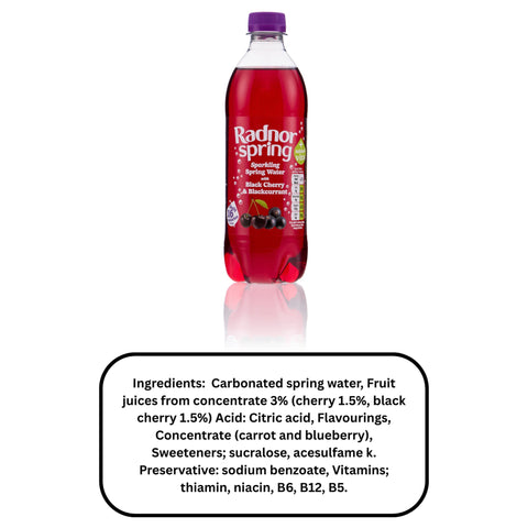 Radnor Spring Black Cherry & Blackcurrant 24 x 500ml Bottles