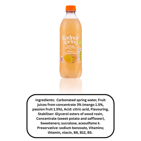 Radnor Spring Mango & Passion Fruit 24 x 500ml Bottles