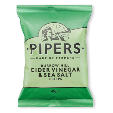 Pipers Crisps Burrow Hill Cider Vinegar and Sea Salt 40g
