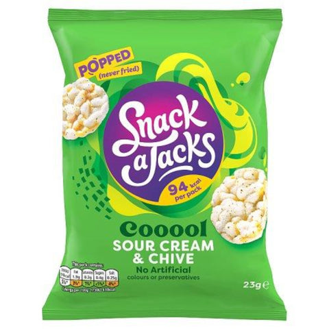 Snack a Jacks Sour Cream & Chive 24 x 23g