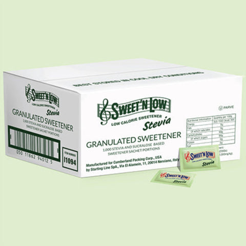 Sweet'n Low Stevia Blend Green Sachets 1000 x 0.8g