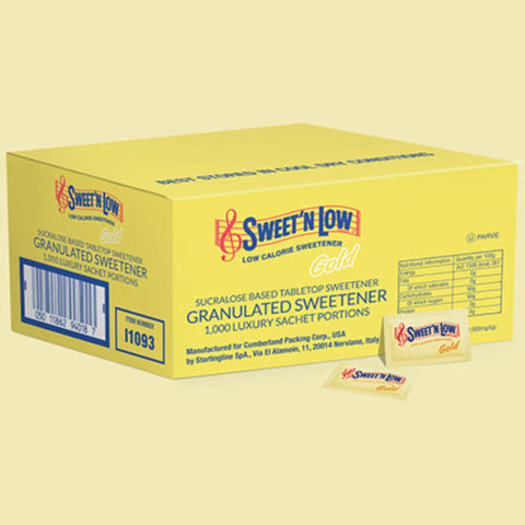 Sweet'n Low Sucralose Gold Sachets 1000 x 0.8g