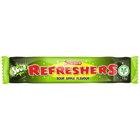 Swizzels Refreshers Sour Apple Flavour Chew Bar 60 x 18g