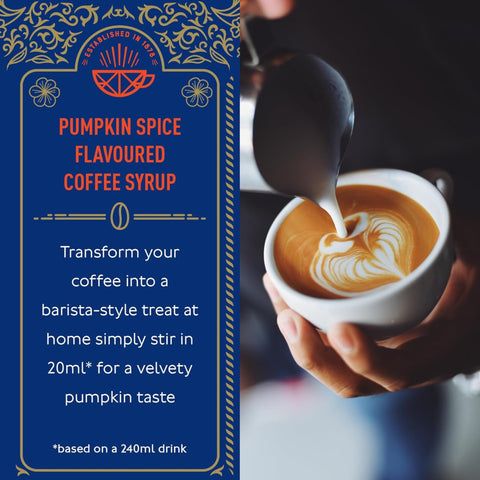 Tate & Lyle Pumpkin Spice Coffee Syrup 750ml Bottles