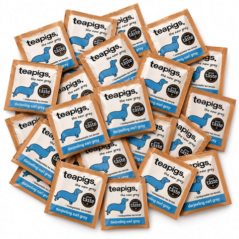 Teapigs Darjeeling Earl Grey Tea 50 Envelopes, packaging photo 1