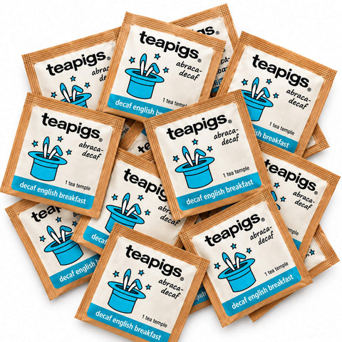 Teapigs Decaf English Breakfast Tea 50 Envelopes, packaging photo 1