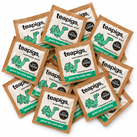 Teapigs Green Tea with Mint 50 Envelopes, packaging photo 1