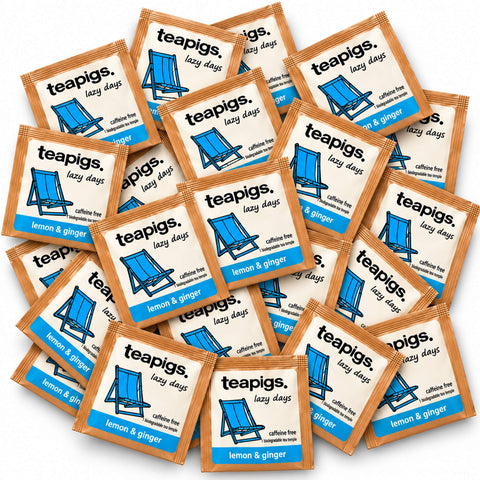Teapigs Lemon & Ginger Tea 50 Envelopes, packaging photo 1