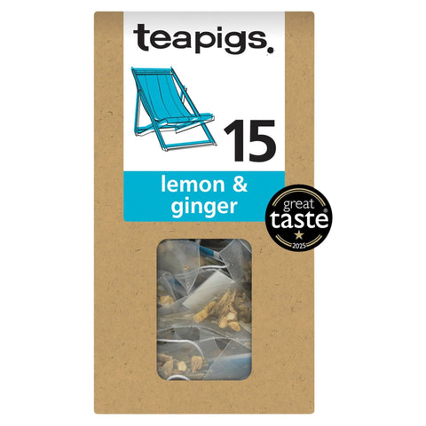 Teapigs Lemon & Ginger 15 Tea Temples