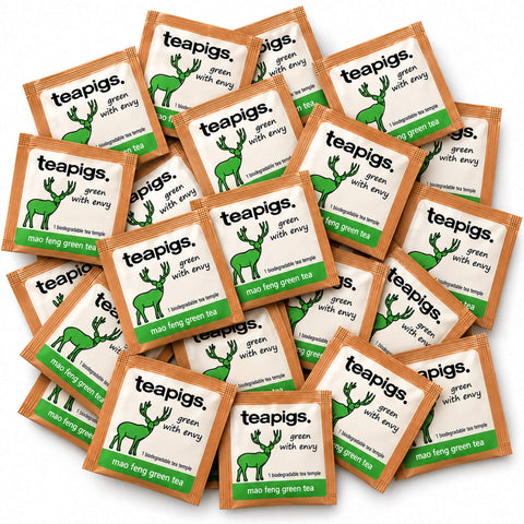 Teapigs Mao Feng Green Tea 50 Envelopes, packaging photo 1
