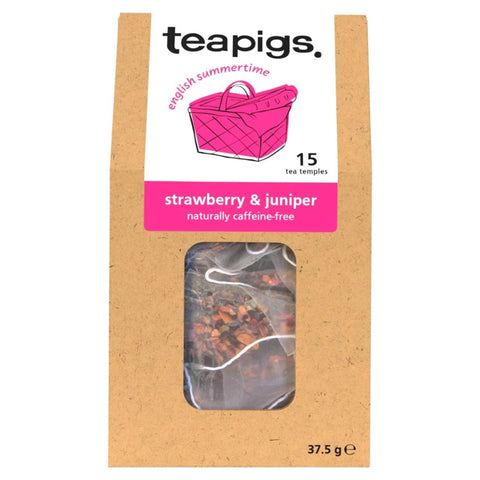 Teapigs Strawberry and Juniper 15 Tea Temples