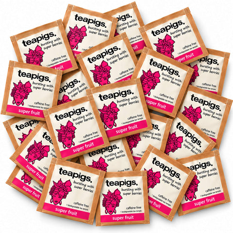 Teapigs Super Fruit Tea 50 Envelopes, packaging photo 1