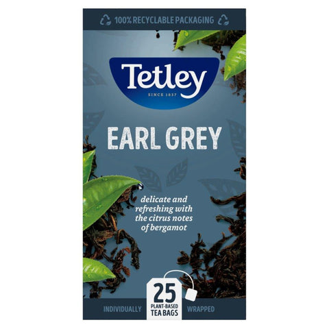 Tetley Earl Grey Tea - 6 x 25 Tea Bags