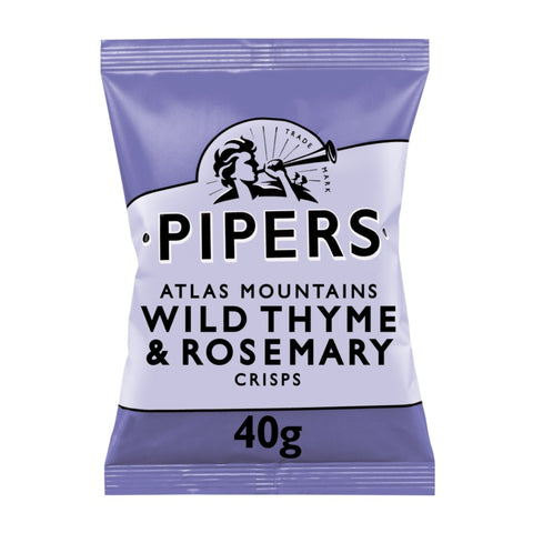 Pipers Crisps Atlas Mountain Wild Thyme & Rosemary 40g