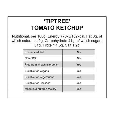 Tiptree Tomato Ketchup 72 x 40g Pots