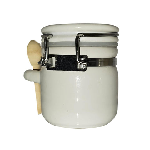 Tiptree White Mini Kilner Jar with Spoon