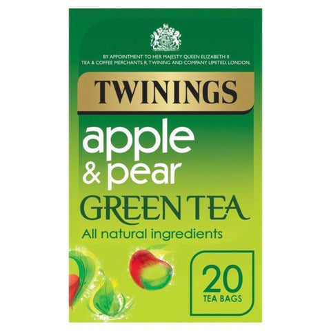 Twinings Green Tea With Apple & Pear Tea Bags 80 x 2g  - 4 Boxes