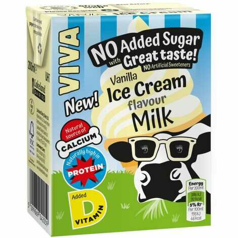 Viva Vanilla Ice Cream Flavoured Milk 27x200ml