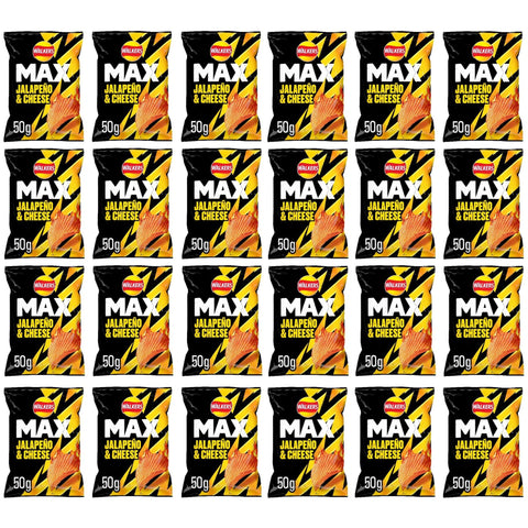 Walkers Max Jalapeno & Cheese Bag 24 x 50g