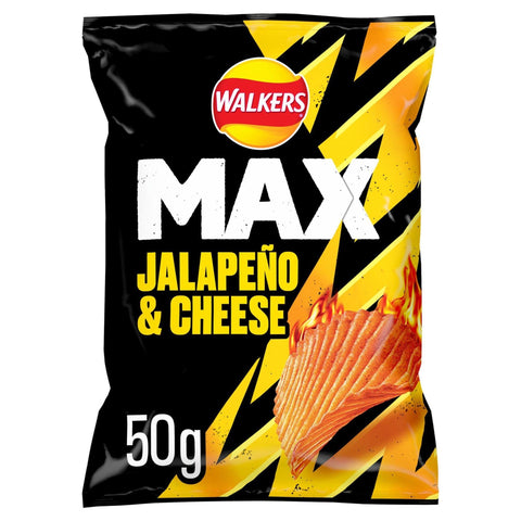 Walkers Max Jalapeno & Cheese Bag 24 x 50g