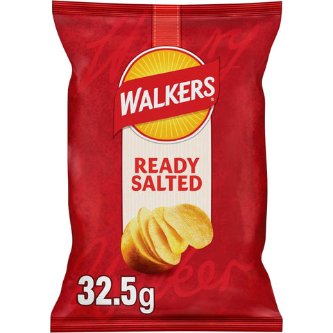 Walkers Ready Salted Crisps 32 x 32.5g