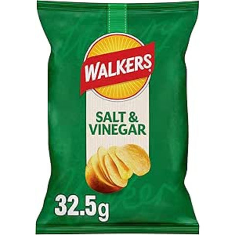 Walkers Salt and Vinegar Crisps 32 x 32.5g