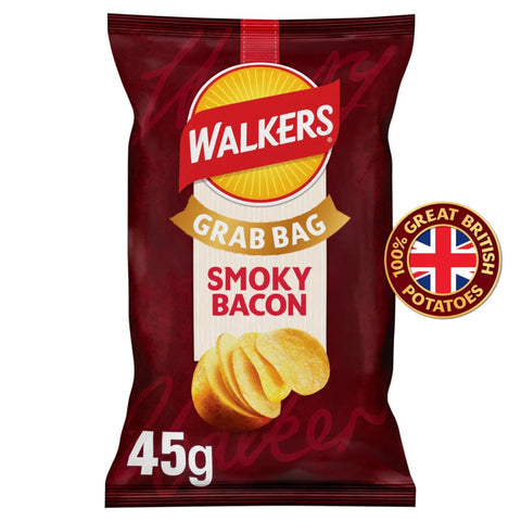 Walkers Smokey Bacon Grab Bag 32 x 45g