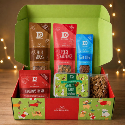 Dewkes Christmas Dog Treat Gift Box, packaging photo 2