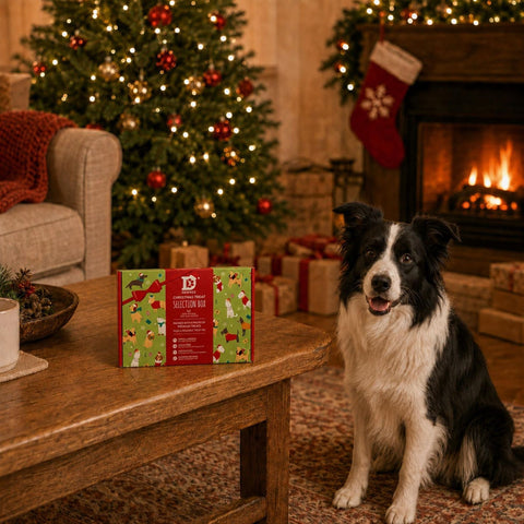 Dewkes Christmas Dog Treat Gift Box, packaging photo 3