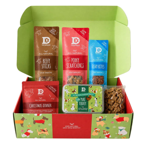 Dewkes Christmas Dog Treat Gift Box, packaging photo 9