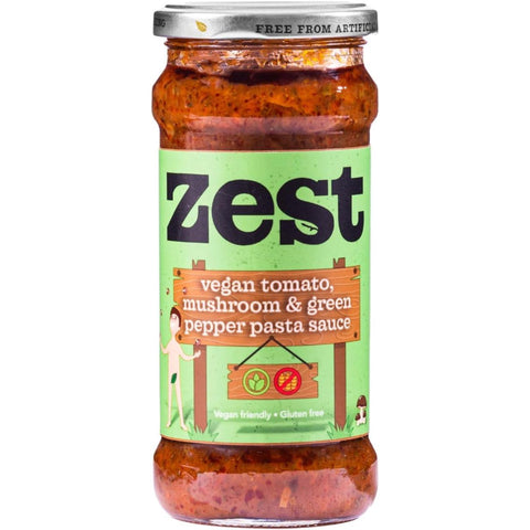 Zest Tomato Mushroom & Green Pepper Sauce 340g