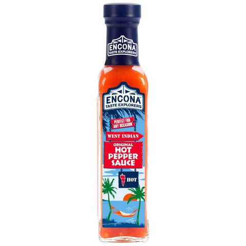 Encona West Indian Original Hot Pepper Sauce 6x142ml