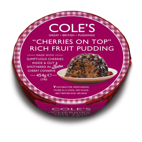 Cole's Cherries On Top Rich Fruit Pudding 6x454g