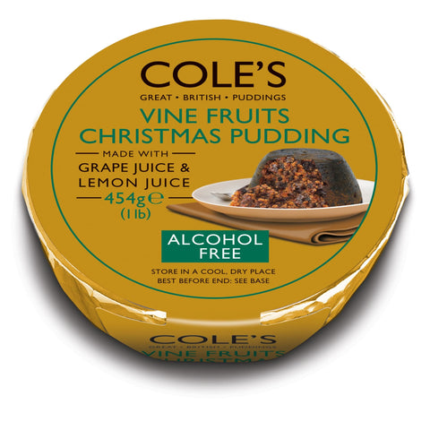 Cole's Alcohol Free Christmas Pudding 6x454g